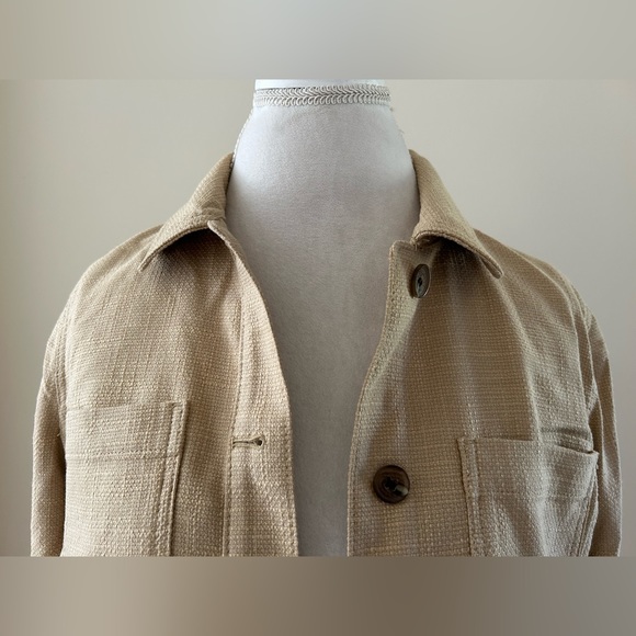 CUTE Talbots Khaki Shirt/Jacket - Picture 2 of 10